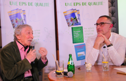 Image Bistrot péda. n°56 : « Les enjeux des Jeux pour l'EPS », avec Georges Vigarello et Michaël Attali